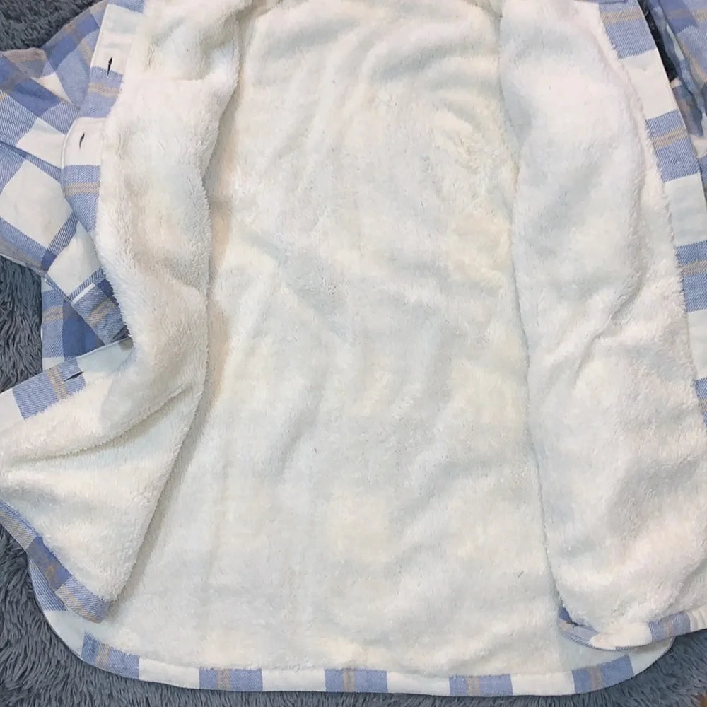 NWT! Flannel Sherpa Lined Shirt Jacket Shacket Size XXL - Picture 8 of 9